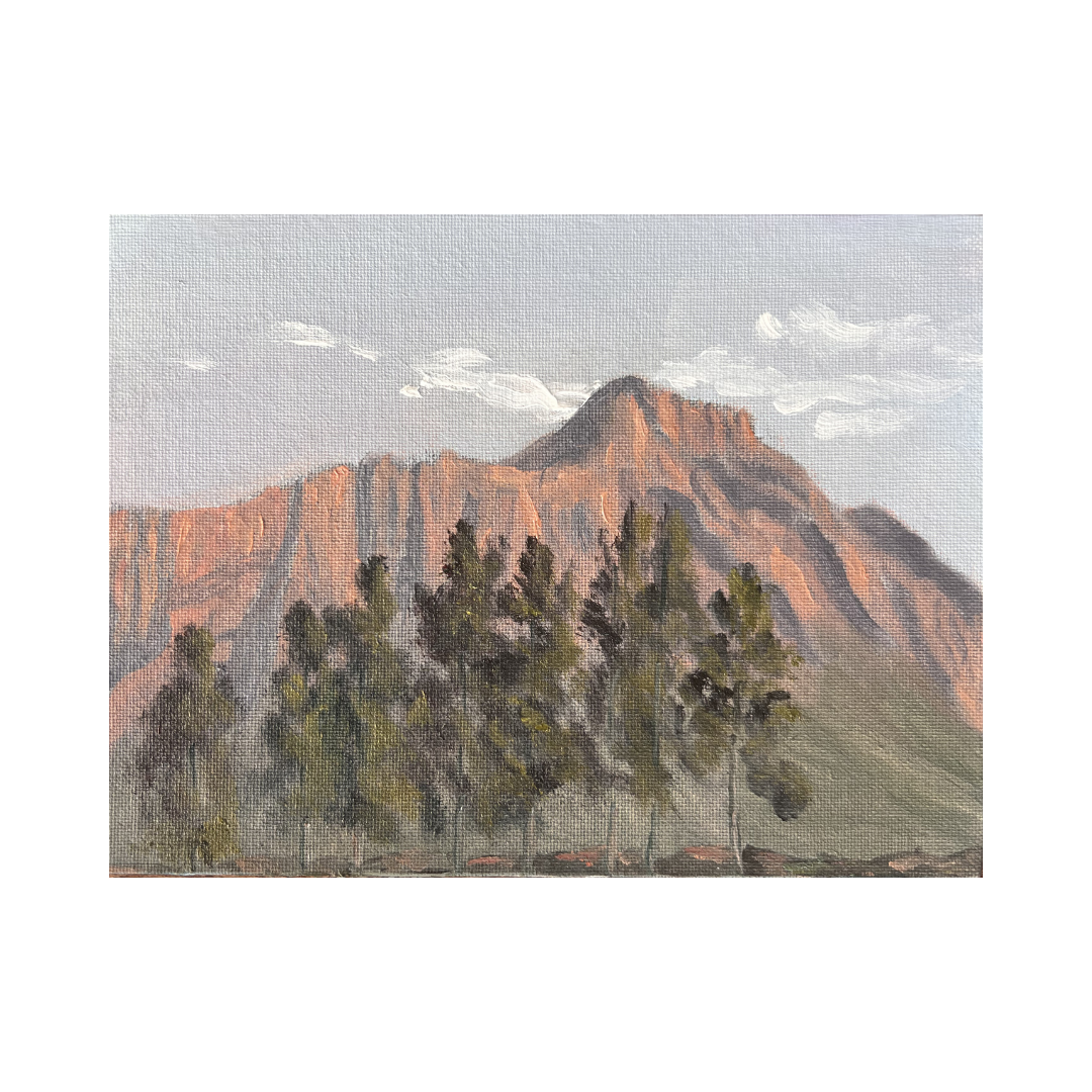 "Saronsberg" – Original Plein Air (15.2 × 20.3 cm)