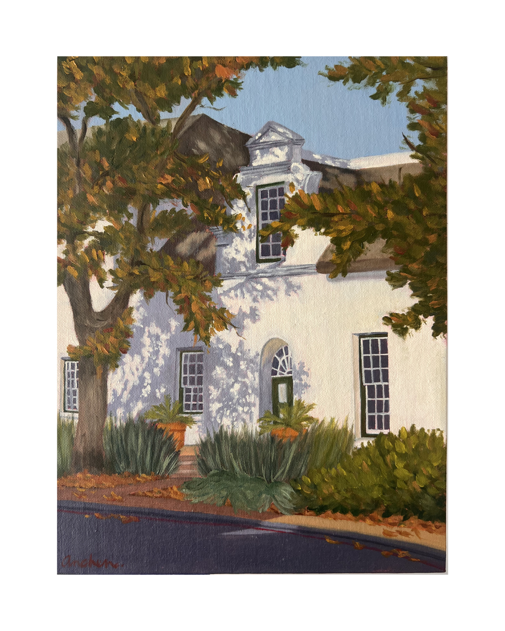 "Dorp Street in Autumn" - Original (22.8 x 30.4cm)