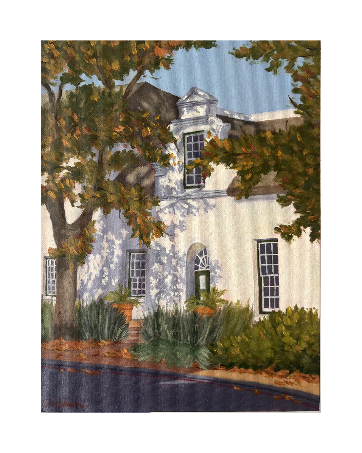 "Dorp Street in Autumn" - Original (22.8 x 30.4cm)