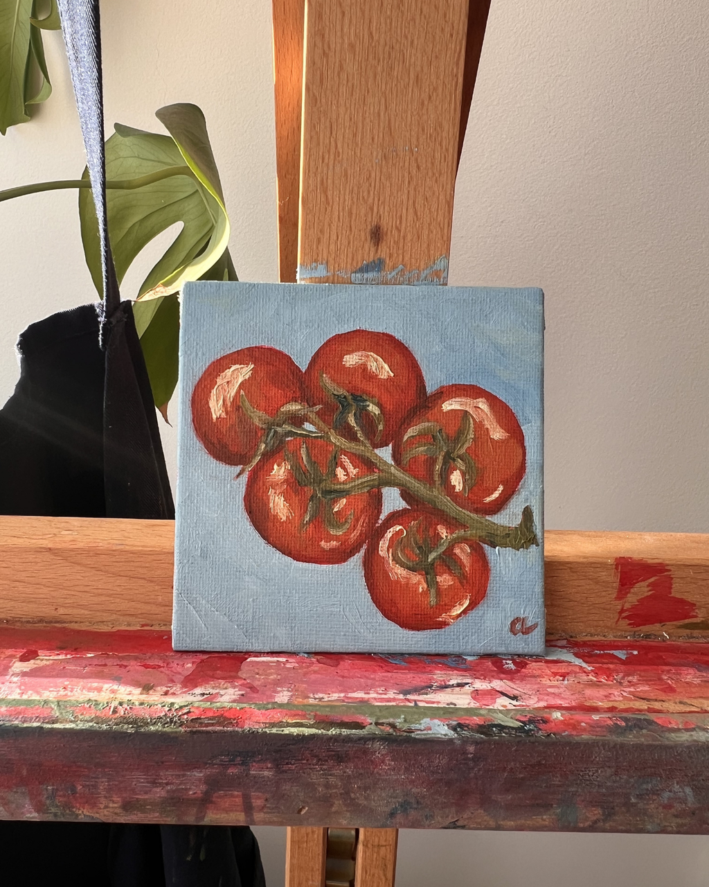 "Cherry Tomatoes" - Original (10 x 10cm)