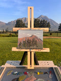 "Saronsberg" – Original Plein Air (15.2 × 20.3 cm)
