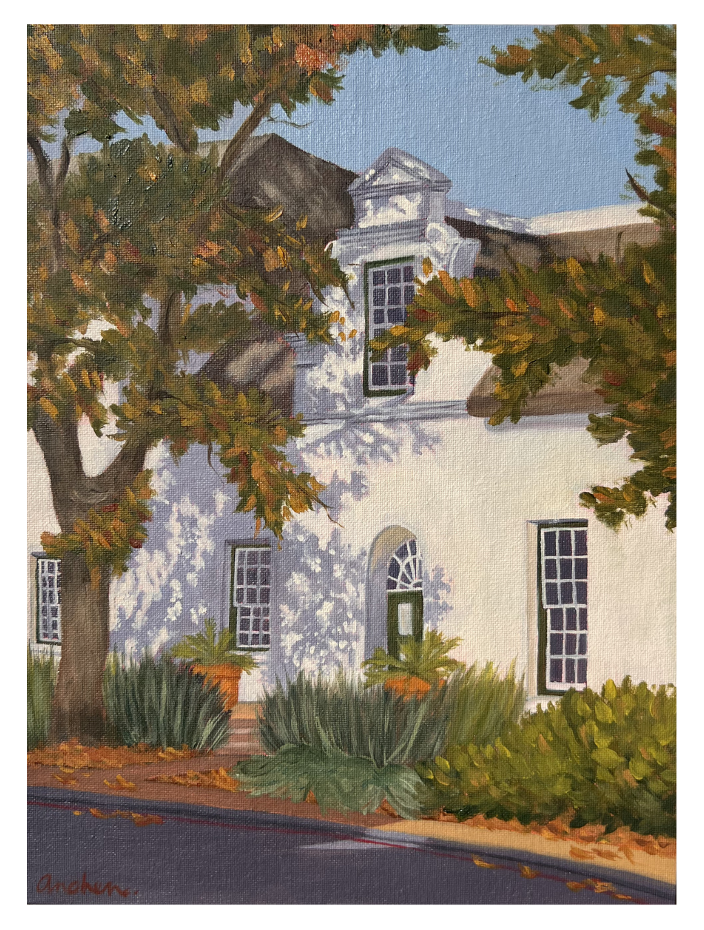 "Dorp Street in Autumn" - Original (22.8 x 30.4cm)